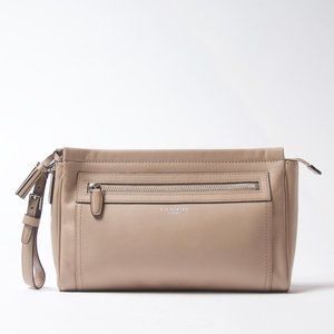 Coach Nude Leather Clutch with Wrist Strap